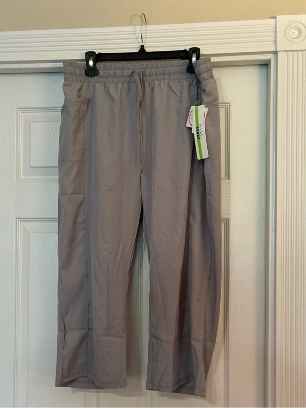Nicole Miller Sport Grey Active Drawstring Pants